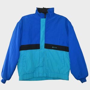Vintage 90s Spalding Men’s Color Block Puffer Jacket Size Large